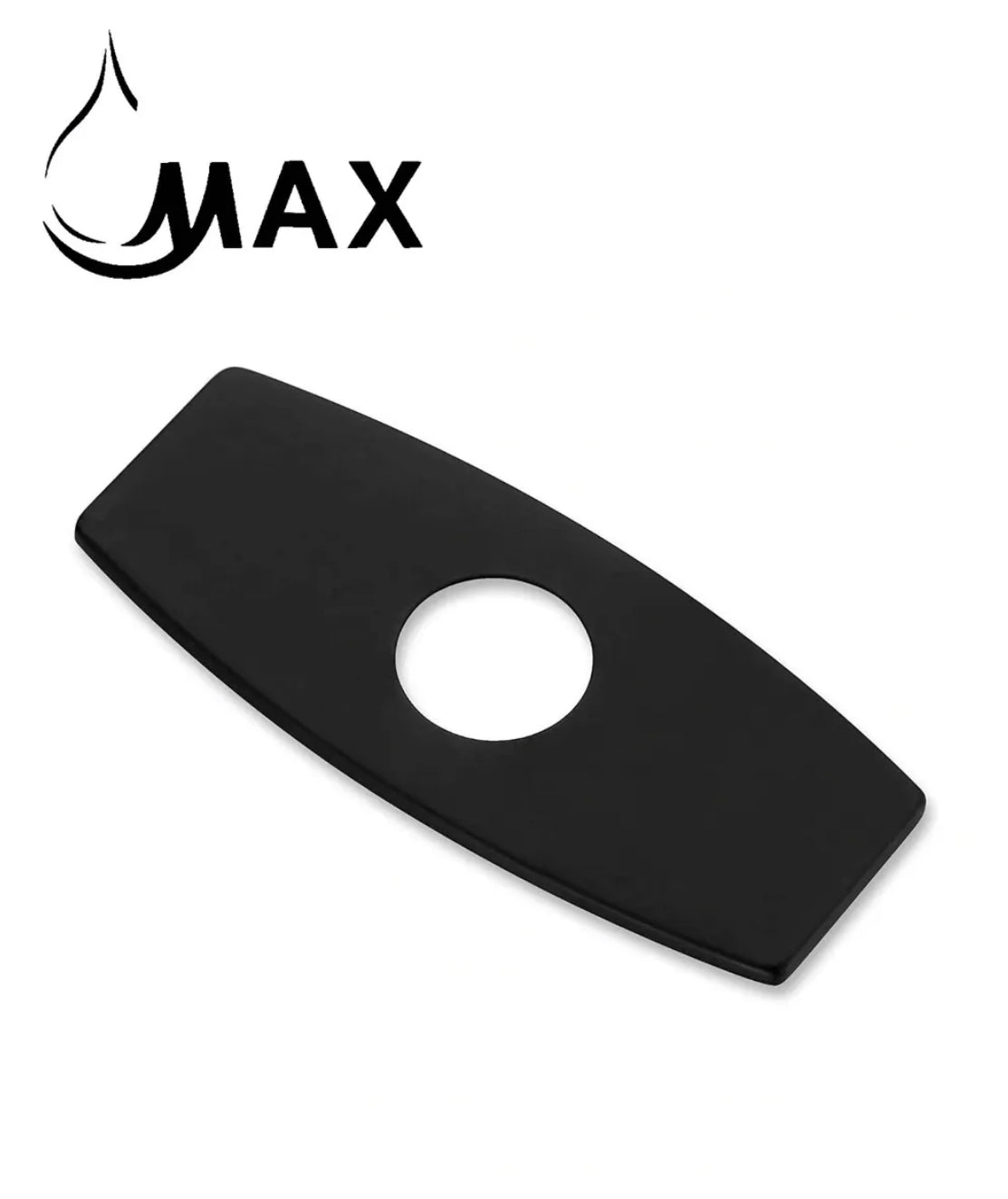 MAX Faucets matte black faucet deck plate for bathroom sink