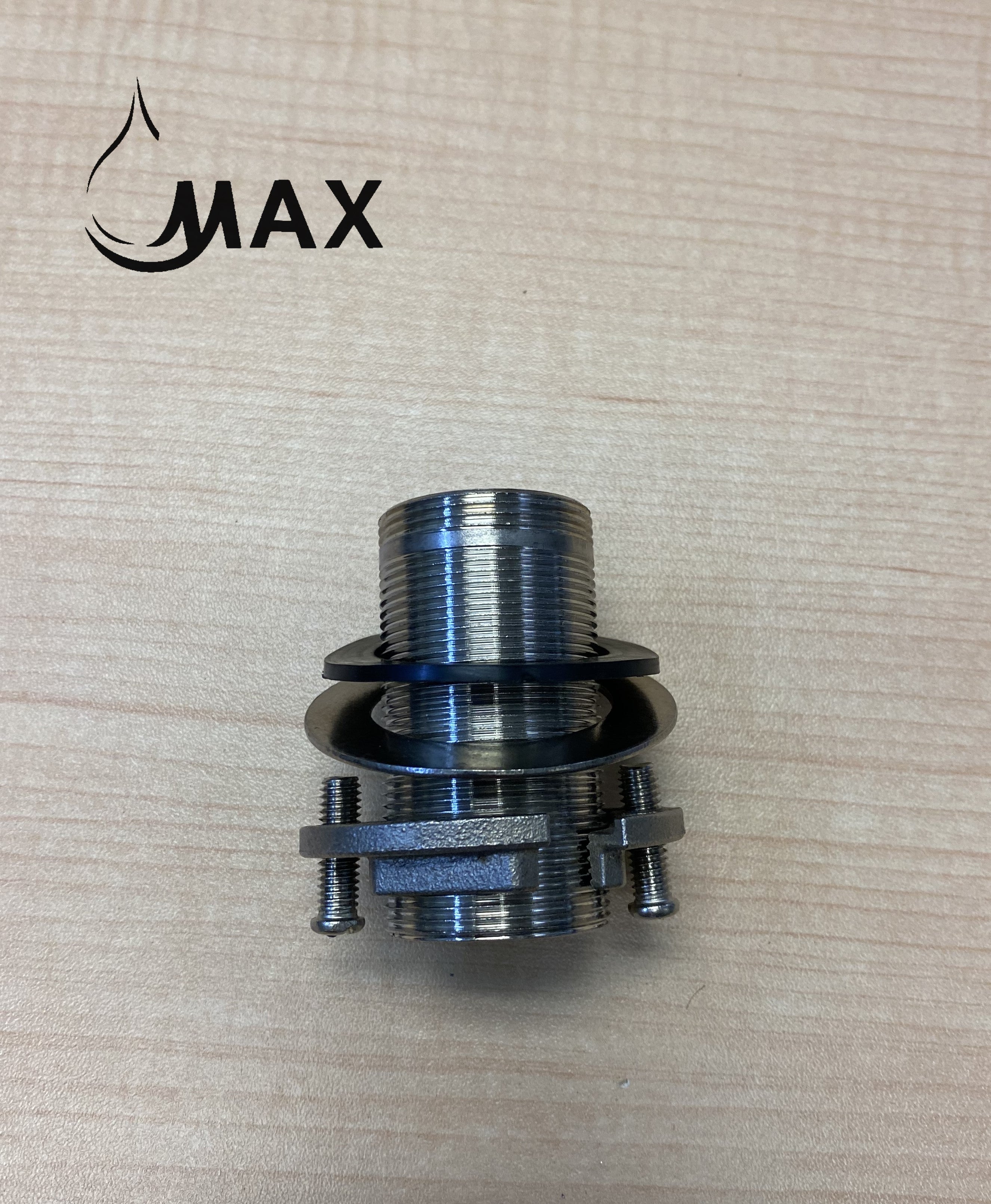 Side view of faucet installation kit showing 60 mm length and mounting structure
