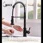Smart Touch-Less Kitchen Faucet Pull-Out Spring Spout 20" Brushed Gold Finish