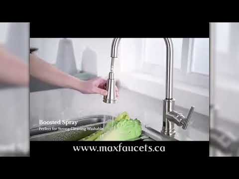Pull-Out Kitchen Faucet Smart Touch And Touch-Less Single Handle Matte Black