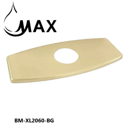 Bathroom Sink Faucet Deck Plate 6.5" In Brushed Gold Finish