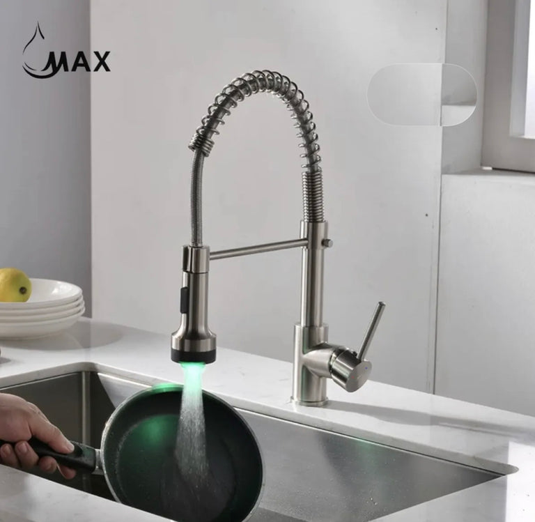 Pull Down Spiral Flexible Kitchen Faucet 16.5