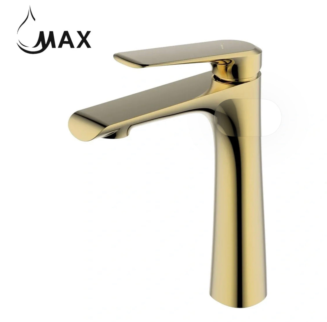 Vessel Sink Bathroom Faucet – Ultra Thin Spout 10" Brushed Gold Finish