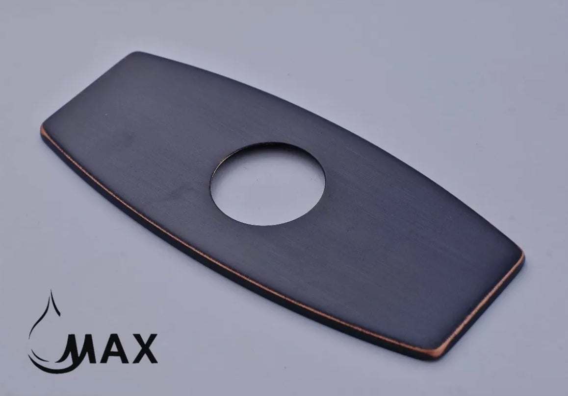 Modern ORB deck plate for single-hole bathroom faucet installation