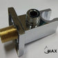 Shower Outlet Elbow With Holder Wall Mounted Chrome Finish