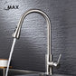 Pull-Out Single Handle Kitchen Faucet 16.5" Brushed Nickel Finish